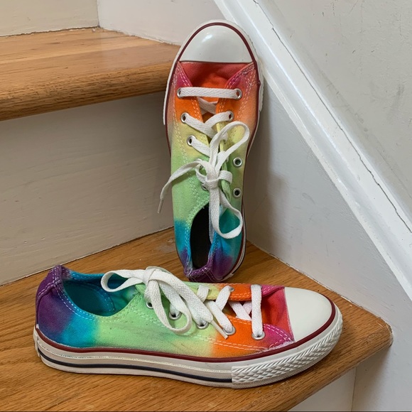 Converse Other - Converse All Star Rainbow TieDye Lace up Sneakers